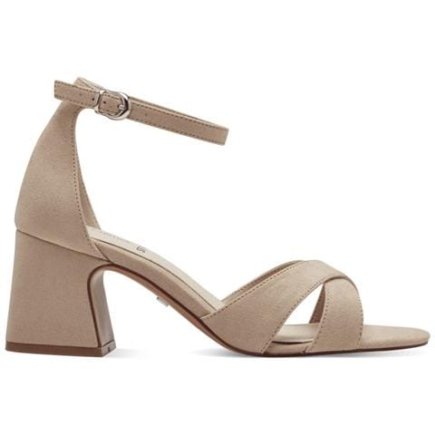 Taupe Elegant Part-open Sandals Sandali Tessile Scarpe Donna Beige Eu 37, 5-28302-42 341 - Foto 2