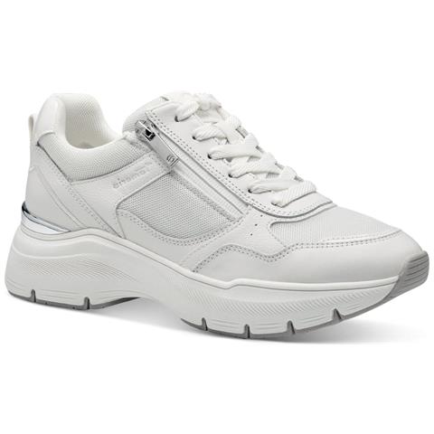 Leisure Trainers White Sneakers Pelle Scarpe Donna Bianco Eu 36, 1-23734-42 100 - Foto 1