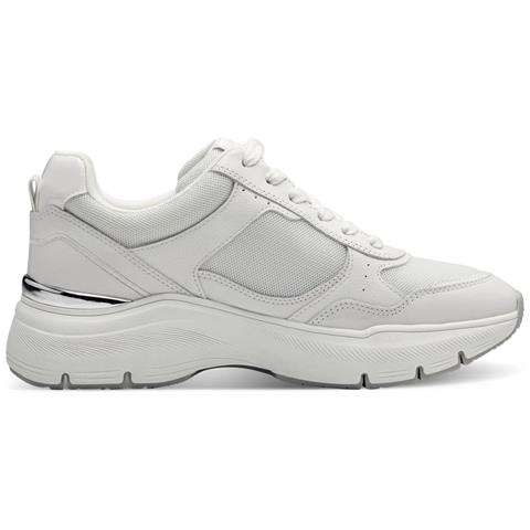 Leisure Trainers White Sneakers Pelle Scarpe Donna Bianco Eu 36, 1-23734-42 100 - Foto 3
