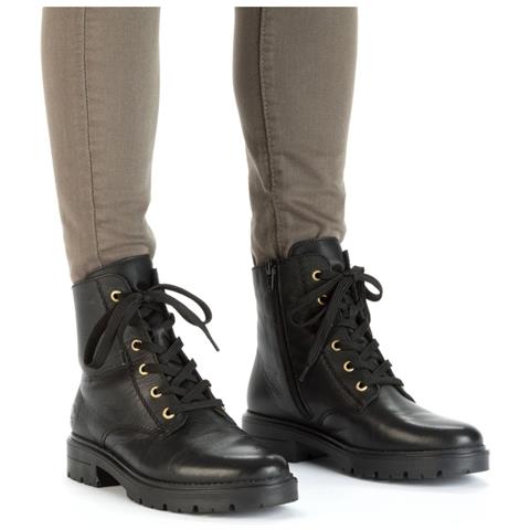 Black Casual Closed Ladies Mid Height Boots Stivaletti Pelle Scarpe Donna Nero Eu 37, Z2841-00 - Foto 2