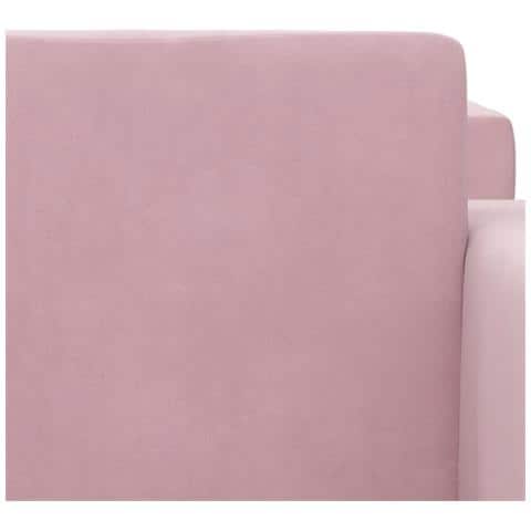 Divano Letto per Bambini a 2 Posti Rosa in Morbido Peluche - Foto 10