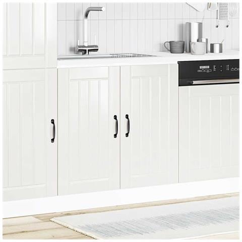 Mobile Base Lavello Lucca Bianco Lucido In Legno Multistrato - Foto 2