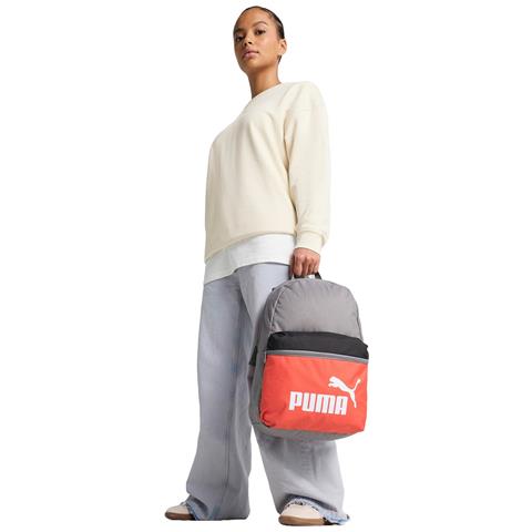 Phase Color Block Backpack 09117502, Unisex, Grigio, Marime Universala - Foto 1