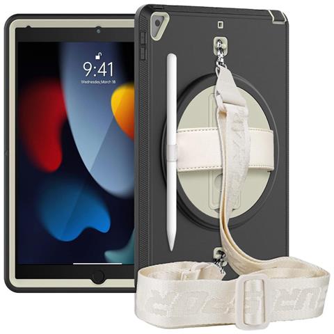 Custodia Elegante Per Ipad Pro 10,5"" E Air 10,5"" Con Supporto E Cintura, Grigia - Foto 1