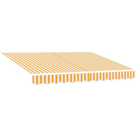 Tessuto di ricambio per tenda da sole per telaio 2.5x2 m giallo e bianco - Foto 1