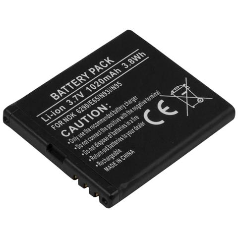 Batteria Sostitutiva Per Nokia 6290 / E65 / N93i / N95 Li-ion 3,7v 1020mah - Foto 1