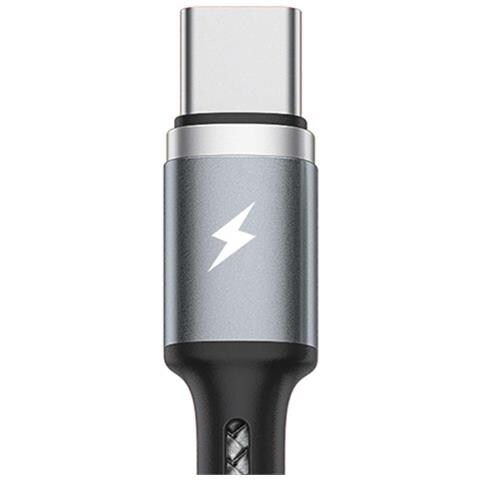 Cavo 3 In 1 Usb-a A Lightning Usb-c Micro Fython Pd 1.2m Ricarica Rapido, Argento - Foto 5