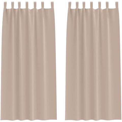 Tende con tende 2 pcs Talpa 245x140cm Poliestere - Foto 1