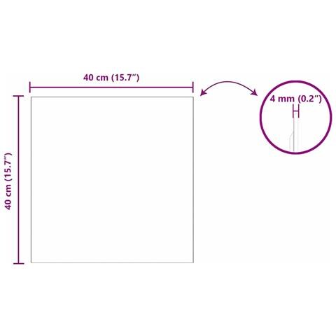 Specchio da parete 40 x 40 cm vetro temperato - Foto 8