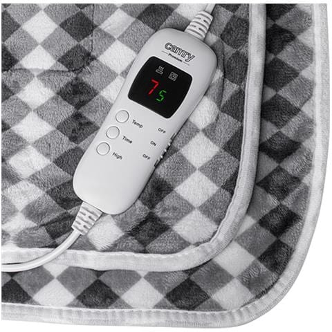 CR 7442 scaldaletto Coperta elettrica 120 W Grigio, Bianco Tessuto felpato - Foto 3