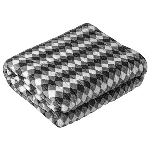 CR 7442 scaldaletto Coperta elettrica 120 W Grigio, Bianco Tessuto felpato - Foto 2