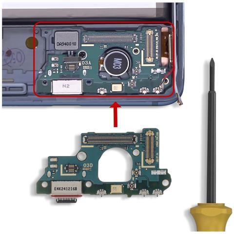 Connettore Di Ricarica Usb-c Galaxy S20 Fe 4g Service Pack Originale, Nero - Foto 4