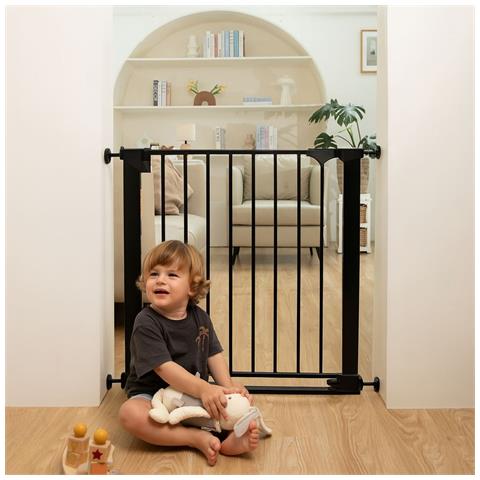 Safetots Cancelletto Safestep, Nero, 138cm - 145cm, Passaggio Extra Basso, Apertura Extra Larga Di 81cm - Foto 2