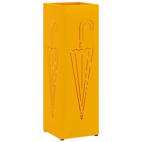Supporto per Ombrellone Senape 15.5 x 15.5 x 49 cm Metallo - Foto 1