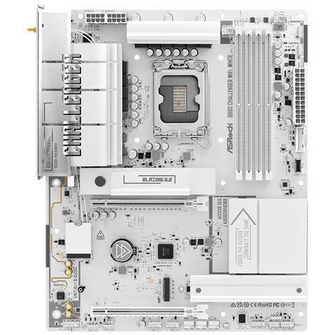B860 Challenger WiFi White Intel B860 LGA 1851 (Socket V1) ATX - Foto 2