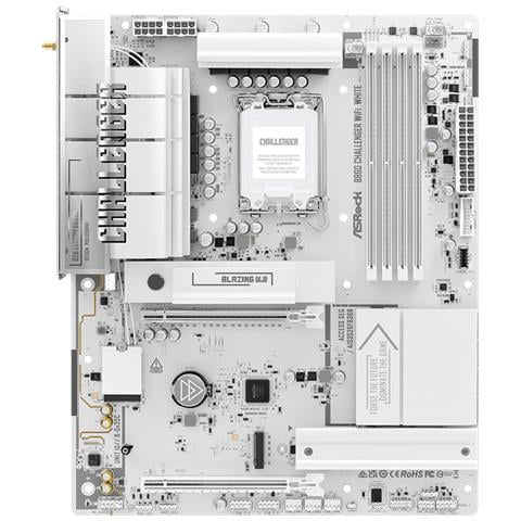 B860 Challenger WiFi White Intel B860 LGA 1851 (Socket V1) ATX - Foto 6