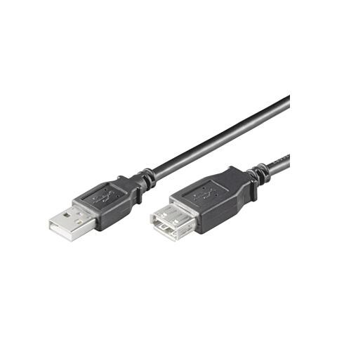 Cavo prolunga USB 2.0 A / A M / F 0.5 mt nero, polybag - Foto 1
