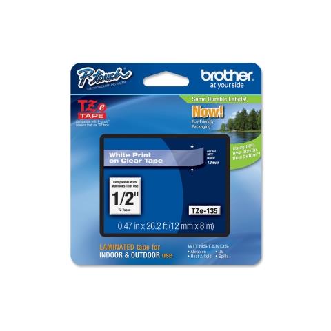 TZe135 - Adesivo standard - bianco trasparente - Rotolo (1,2 cm - Foto 9