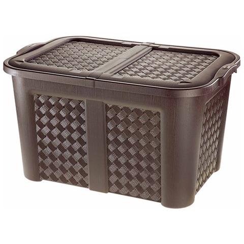 Maison Exclusive - Baule da Giardino Marrone 116x44x55 cm | Leroy Merlin