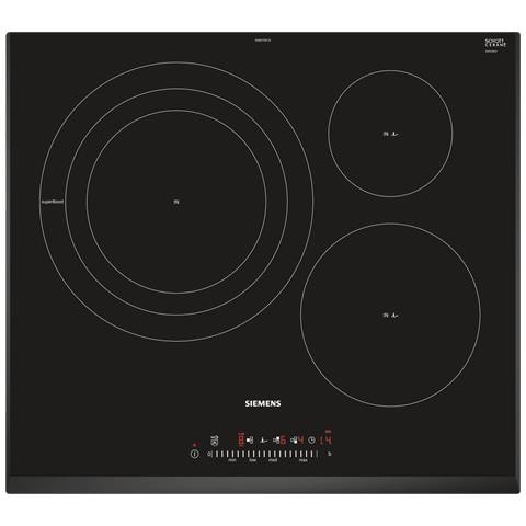 SIEMENS Piano Cottura EH651FDC1E a Induzione 3 Zone Cottura da 59 cm Colore Nero SIEMENS Piano Cottura EH651FDC1E a Induzione 3 Zone Cottura da 59 cm Colore Nero