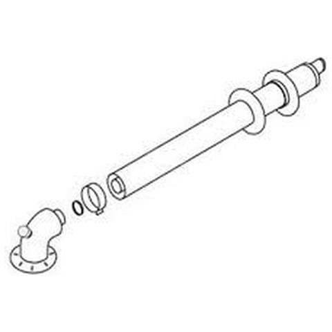 Kit Scarico Fumi Orizzontale Concentrico Ø 60/100 Per Caldaie A Condensazione - Foto 2