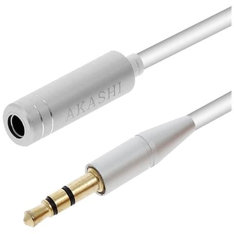 Cavo Audio Jack 3.5mm Maschio-femmina Aux Universale 1m Bianco - Foto 2