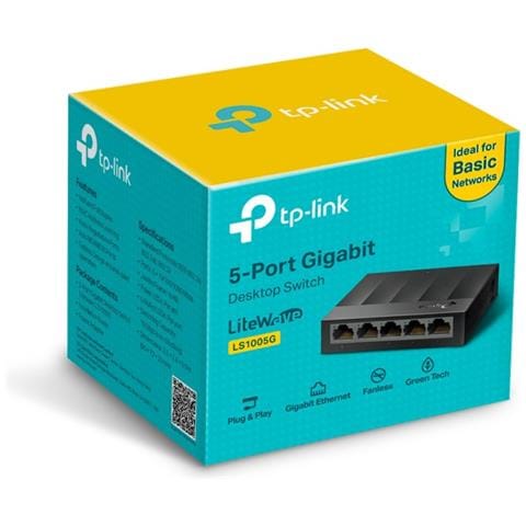 Switch di Rete LS1005G con 5 Porte Gigabit Ethernet (10/100/1000) Colore Nero - Foto 2