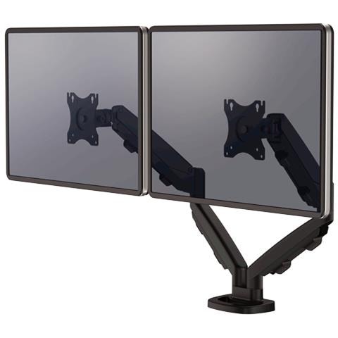 Braccio Monitor Doppio Eppa Nero - Foto 1