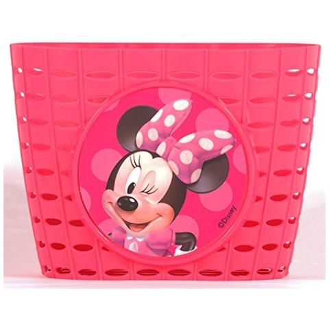Disney Minnie, Cestino Per Bicicletta Bambina, Rosa, Taglia Unica - Foto 1
