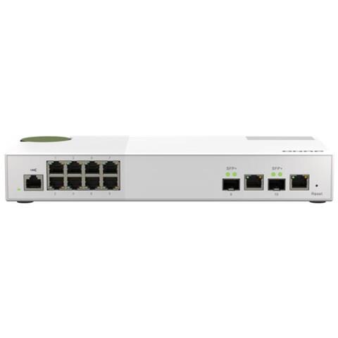 Switch di Rete QSW-M2108R-2C Gestito L2 2.5G Ethernet (100/1000/2500) Supporto Power Over Ethernet (PoE) Bianco - Foto 1