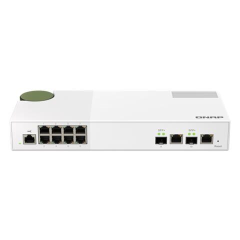 Switch di Rete QSW-M2108R-2C Gestito L2 2.5G Ethernet (100/1000/2500) Supporto Power Over Ethernet (PoE) Bianco - Foto 2