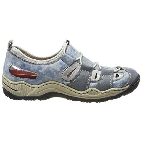 L0561-12, Scarpe Da Ginnastica Basse Donna, Blu (adriatico / Cielo / Silver Flower 12), 42 Ue - Foto 2