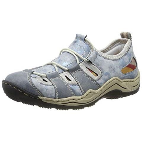 L0561-12, Scarpe Da Ginnastica Basse Donna, Blu (adriatico / Cielo / Silver Flower 12), 42 Ue - Foto 1