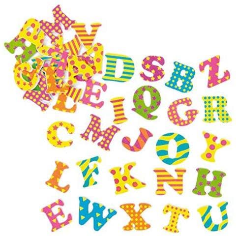 Af422 Funky Autoadesiva Maiuscole Alfabeto (confezione Da 400) Puffy Scrapbook Stickers In Fun Schiuma Forme Assortiti - Foto 1
