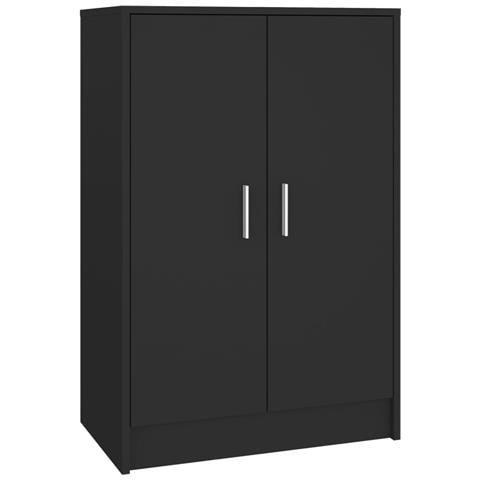 Scarpiera Nera 60x35x92 cm in Truciolato - Foto 1