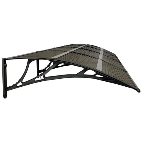 Tettoia per Porta Nera 350x75 cm Policarbonato - Foto 6