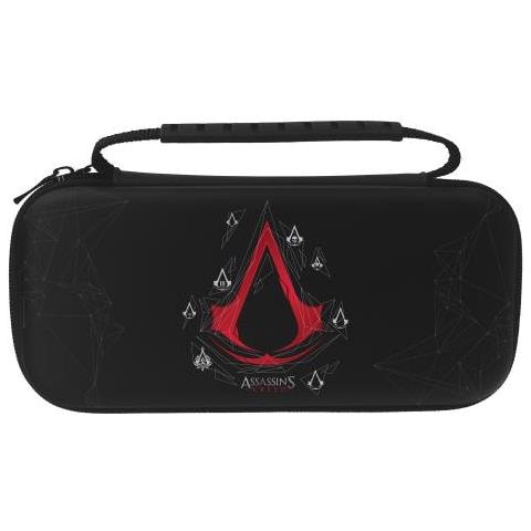 Assassin's Creed - Borsa Da Trasporto Sottile - Nero - Modello Emblemi Per Nintendo Switch E Switch Oled - Foto 3