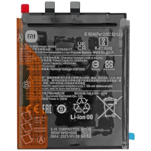 Batteria Interna Per Xiaomi Mi 11 5g 4600mah Originale Bm4x, Nero - Foto 1