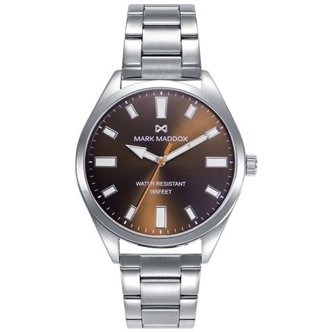 MARK MADDOX Orologio Uomo Mark Maddox Hm1012-46 Marrone Argentato