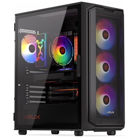 Case Computer Desktop Atx Krux Krxd003 Nero - Foto 5