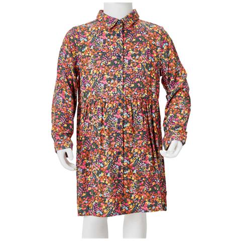 Abito Da Bambina A Maniche Lunghe Multicolore 92 - Foto 8