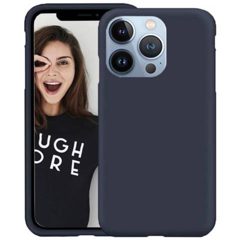 Cover Per Iphone 13 Pro Premium Silicone Microfibra, Blu - Foto 1