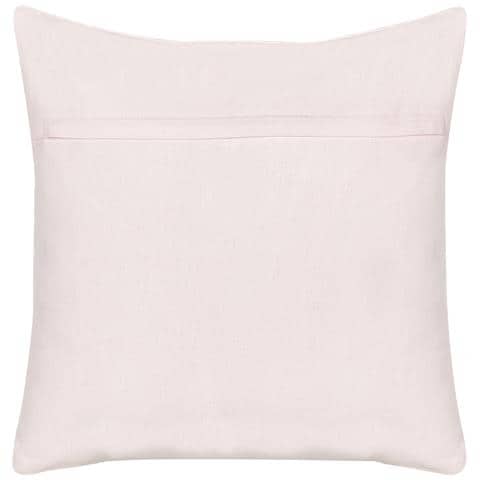 Cuscino Decorativo Exacum Cotone 45 X 45 Cm Tinta Unita Ricamato Bianco - Foto 2