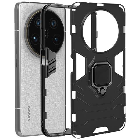 Cover Per Xiaomi 14 Ultra Anello Supporto Bi-materia Anti-urto - Foto 5