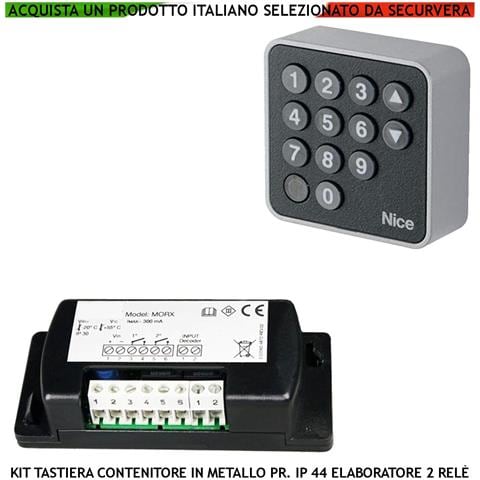 Tastiera Elettronica Digitale Esterna Metallo Antivandalo Ip54 Illuminata Centralina Remota Gestisce 255 Codici Uscita - Foto 1