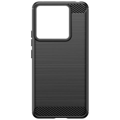 Custodia B-case Tpu Silicone Cover Case Per Xiaomi 14 Pro Carbon Metal Black - Foto 2