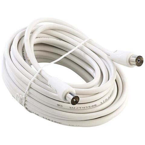 Cavo Antenna Tv Rg59 Prolunga 8 Mt Maschio Femmina Segnale Audio Video - Foto 1