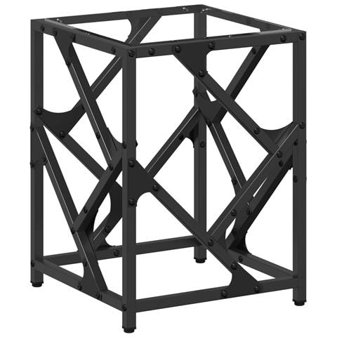 Tavolino Salotto Con Piano Vetro Trasparente 30x30x41cm Acciaio - Foto 1