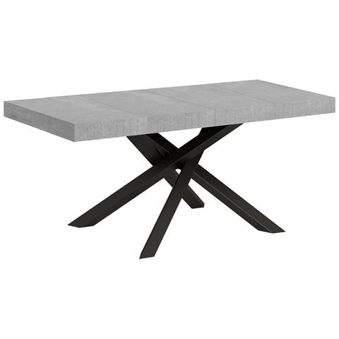 Tavolo Allungabile 90x130/234 Cm Volantis Premium Cemento Telaio Antracite - Foto 1