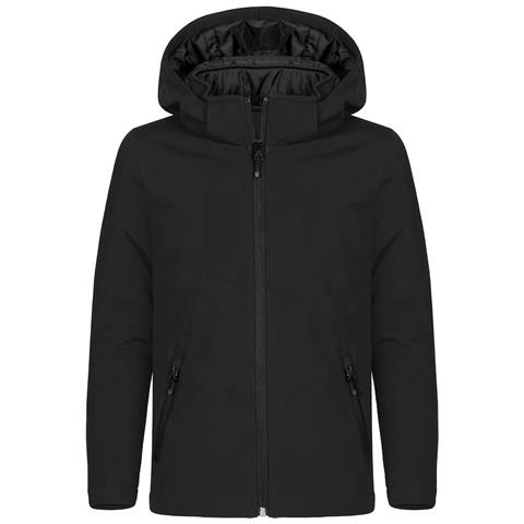 Padded Hoody Softshell Junior Nero 150/160 - Foto 1